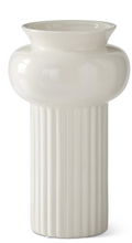 Load image into Gallery viewer, CREAM FLUTED VASE
