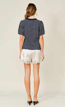 Load image into Gallery viewer, NAVY STRIPE SWTSHRT
