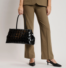 Load image into Gallery viewer, LG BLK WEAVE BAG
