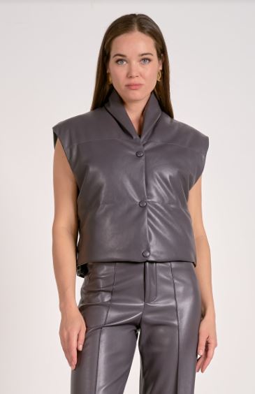 CHRCL HI COLLAR VEST