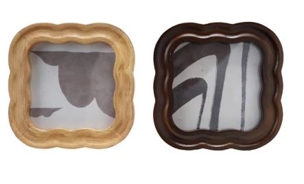 WAVY SQRE WOOD FRME 4x4