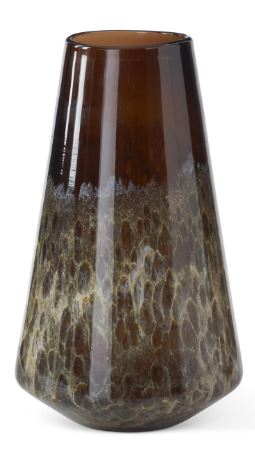 LG BRWN CRM GLS VASE