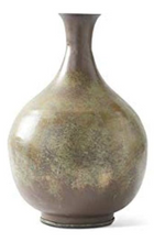 Load image into Gallery viewer, BRN GRN METL VASE
