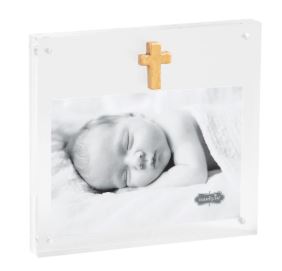 GLD CROSS ACRYLIC FRM