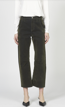 Load image into Gallery viewer, OLIVE VELVET PANTS
