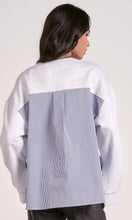 Load image into Gallery viewer, GRY/BLU STRIPE CREW
