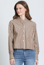 Load image into Gallery viewer, MOCHA STRIPE TOP
