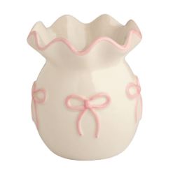 PINK BOW VASE