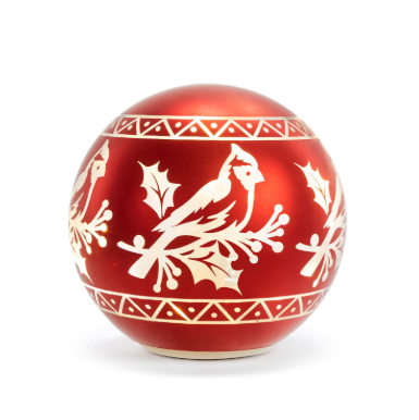 RED CARDINAL GLOBE