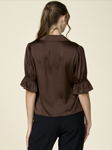 Load image into Gallery viewer, BRWN SATIN TOP
