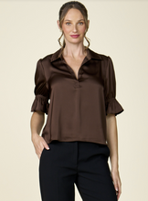 Load image into Gallery viewer, BRWN SATIN TOP
