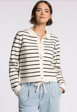 Load image into Gallery viewer, IVORY/BLK STRIPE
