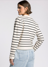 Load image into Gallery viewer, IVORY/BLK STRIPE
