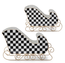 Load image into Gallery viewer, BLK &amp; WHT CHECK SLEIGH
