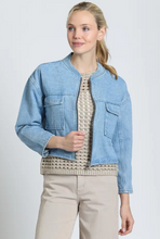 Load image into Gallery viewer, JEAN CROP BOMBER
