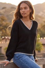 Load image into Gallery viewer, BLK VARSITY SWTR
