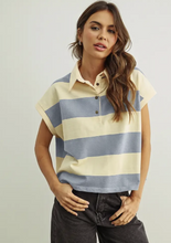 Load image into Gallery viewer, BEIGE/BLUE POLO
