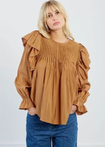 CAML RUFF BLOUSE