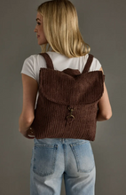 Load image into Gallery viewer, BRN CORDUROY BACKPACK
