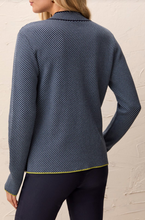 Load image into Gallery viewer, BLU SPLT NECK SWEATER
