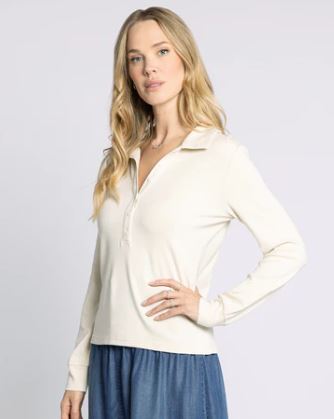 IVORY BUTTON TOP