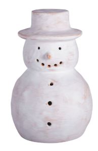LG TERRACOTTA SNOWMAN