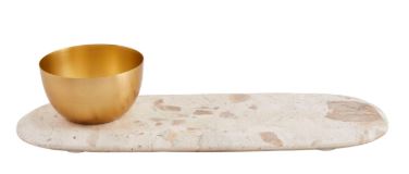 TAN MRBL TIDBIT SET