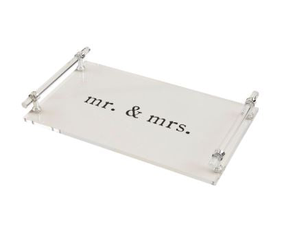 MR & MRS ACRYLIC TRAY