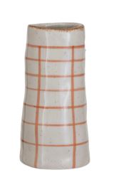 VASE W/ORNG SQUARE