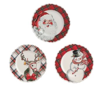 PLAID XMAS SALAD PLT