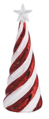SML GLS CANDYCANE TREE