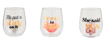 WED WINE GLS